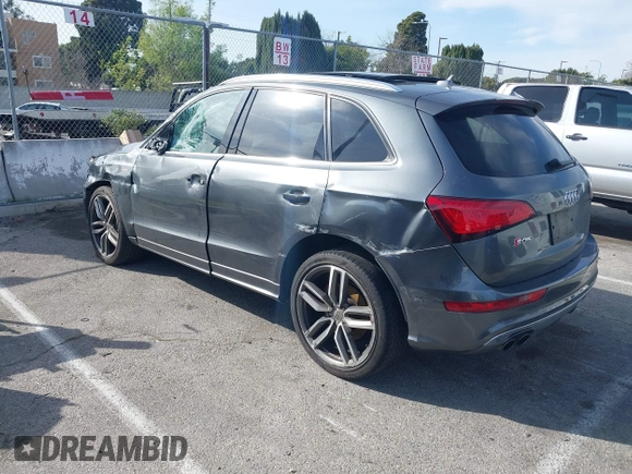 2017 Audi SQ5 with VIN WA1VCBFP0HA075147, listed as a IAAI auction lot 41765465 with 109,003 mi miles and . Bid and sale history available at DreamBid. Image 3.