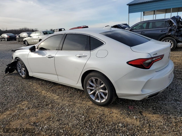2021 Acura TLX with VIN 19UUB5F34MA013166, listed as a Copart auction lot 48338155 with 17,668 mi miles and Clean Title. Bid and sale history available at carsss.com. Image 2.