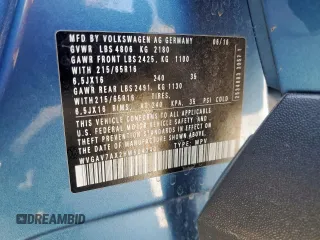 2017 Volkswagen Tiguan S с VIN WVGAV7AX2HW504340, выставлен на аукционе Copart как лот 54264525 с пробегом 78 565 миль миль и Списание • Salvage title. История ставок и продаж доступна на DreamBid. Изображение 13.