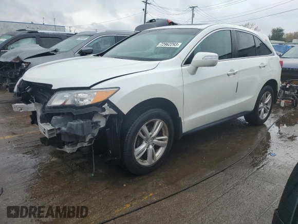 2015 Acura RDX Tech Pkg with VIN 5J8TB4H57FL026960, listed as a Copart auction lot 72962293 with 80,356 mi miles. Bid and sale history available at carsss.com. Image 1.
