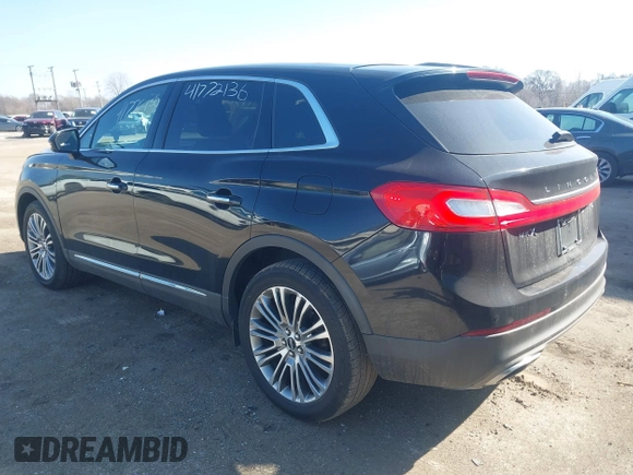 2016 Lincoln MKX Reserve with VIN 2LMTJ8LRXGBL79973, listed as a IAAI auction lot 41772136 with 105,566 mi miles. Bid and sale history available at carsss.com. Image 3.