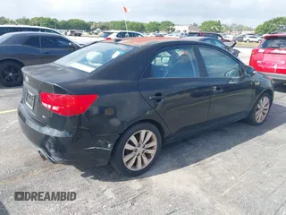 2010 Kia Forte SX with VIN KNAFW4A31A5310586, listed as a IAAI auction lot 41964278 with 1 mi miles. Bid and sale history available at carsss.com. Image 4.