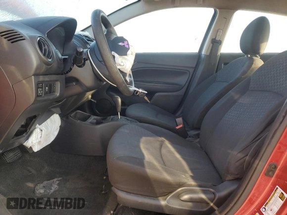 2014 Mitsubishi Mirage DE with VIN ML32A3HJ2EH013672, listed as a Copart auction lot 52453265 with 149,417 mi miles and Salvage title. Bid and sale history available at DreamBid. Image 7.