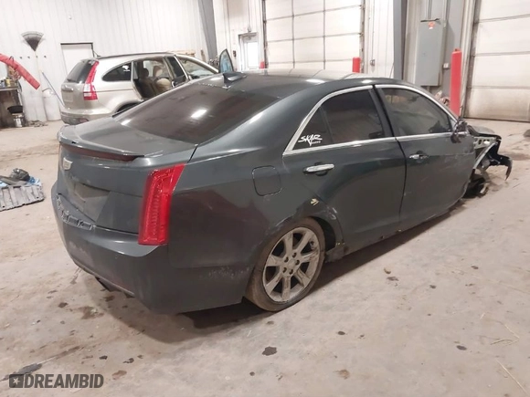 2015 Cadillac ATS Performance with VIN 1G6AC5SX3F0109826, listed as a IAAI auction lot 41205716 with 128,922 mi miles. Bid and sale history available at carsss.com. Image 4.