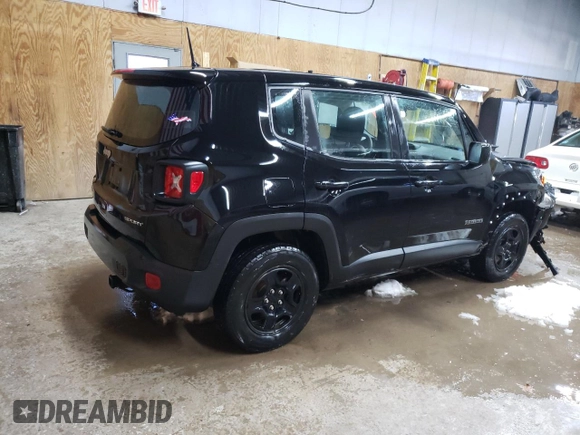 2020 Jeep Renegade Sport with VIN ZACNJBAB9LPL25398, listed as a Copart auction lot 49898705 with 47,555 mi miles and Salvage title. Bid and sale history available at DreamBid. Image 3.
