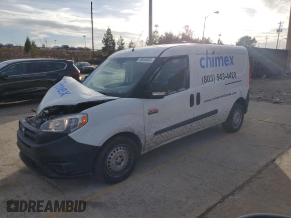 2016 Ram ProMaster City Cargo Tradesman z VIN ZFBERFAT2G6C74160, wystawiony jako Copart lot #76048003 z przebiegiem 102 522 mil mil oraz Szkoda całkowita • Salvage title. Historia ofert i sprzedaży dostępna na DreamBid. Obrazek 1.