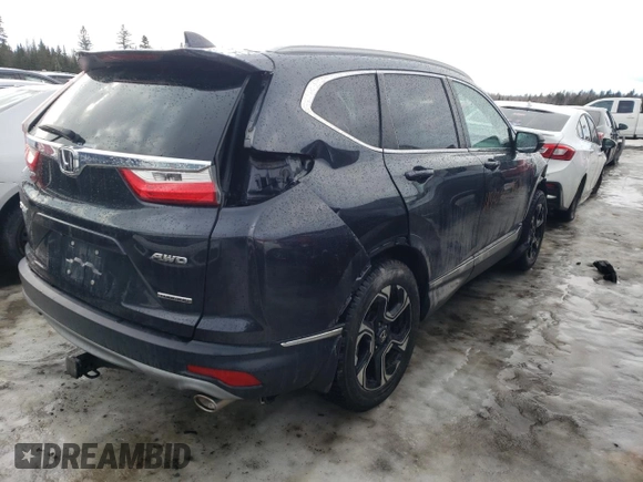 2019 Honda CR-V Touring with VIN 2HKRW2H99KH125251, listed as a Copart auction lot 47030195 with 69,308 mi miles and Salvage Title. Bid and sale history available at carsss.com. Image 3.