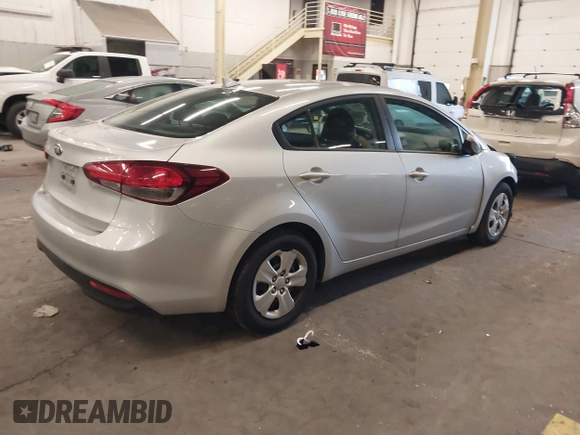 2017 Kia Forte LX with VIN 3KPFK4A73HE031494, listed as a IAAI auction lot 41669822 with 99,065 mi miles. Bid and sale history available at carsss.com. Image 4.