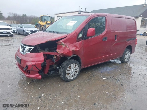 2015 Nissan NV200 SV with VIN 3N6CM0KN3FK691629, listed as a IAAI auction lot 41903799 with 54,134 mi miles. Bid and sale history available at carsss.com. Image 2.