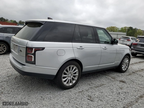 2020 Land Rover Range Rover HSE with VIN SALGS2RU1LA590212, listed as a Copart auction lot 51617675 with 94,517 mi miles and Clean Title. Bid and sale history available at carsss.com. Image 3.
