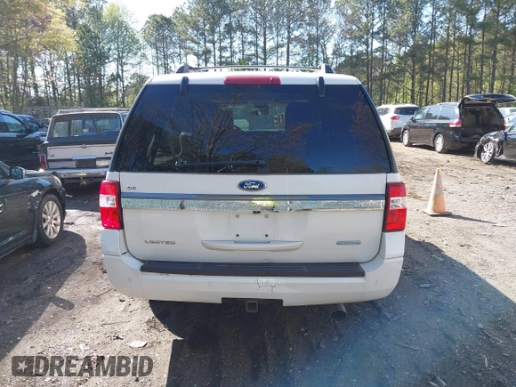 2015 Ford Expedition Max Limited with VIN 1FMJK2AT6FEF09911, listed as a IAAI auction lot 42009348 with 144,172 mi miles and . Bid and sale history available at DreamBid. Image 16.