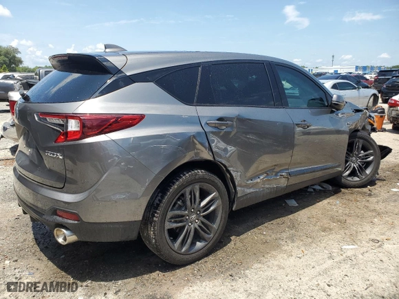 2023 Acura RDX w/A-Spec Package with VIN 5J8TC1H67PL006388, listed as a Copart auction lot 65650114 with 17,032 mi miles and Salvage Title. Bid and sale history available at carsss.com. Image 3.