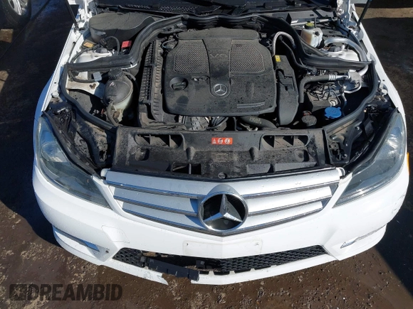 2013 Mercedes-Benz C-Class C 300 Sport with VIN WDDGF8AB6DR288450, listed as a IAAI auction lot 41440383 with 65,588 mi miles. Bid and sale history available at carsss.com. Image 10.
