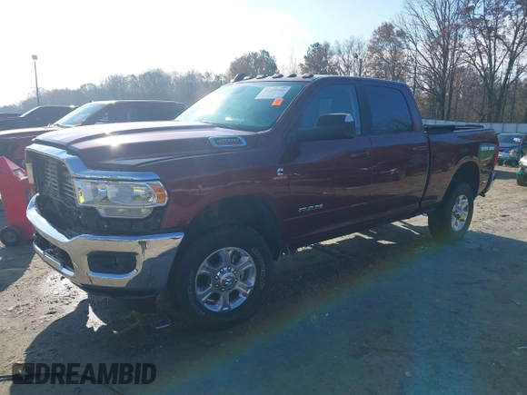 2022 Ram 2500 Big Horn with VIN 3C6UR5DL7NG162422, listed as a IAAI auction lot 41129751 with 51,465 mi miles. Bid and sale history available at carsss.com. Image 18.
