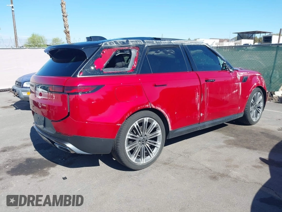 2024 Land Rover Range Rover Sport SE with VIN SAL1P9EU2RA199388, listed as a IAAI auction lot 42206920 with 10,043 mi miles and . Bid and sale history available at DreamBid. Image 4.