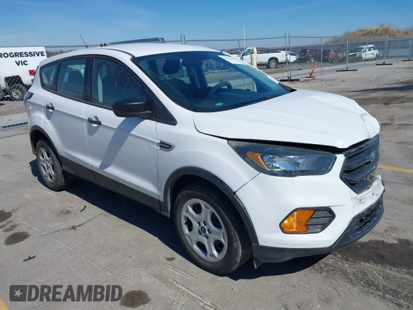 2018 Ford Escape S with VIN 1FMCU0F7XJUB25129, listed as a IAAI auction lot 41835894 with 122,645 mi miles and . Bid and sale history available at DreamBid. Image 1.
