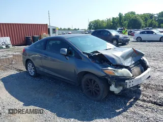 2012 Honda Civic Cpe EX with VIN 2HGFG3B84CH524621, listed as a IAAI auction lot 39497554 with 252,852 mi miles. Bid and sale history available at carsss.com. Image 1.
