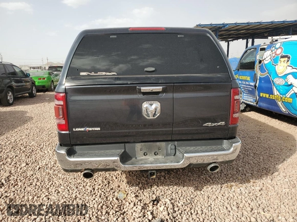 2020 Ram 1500 Big Horn with VIN 1C6SRFFM6LN201007, listed as a Copart auction lot 46459055 with 0 mi miles and Salvage Title. Bid and sale history available at carsss.com. Image 6.