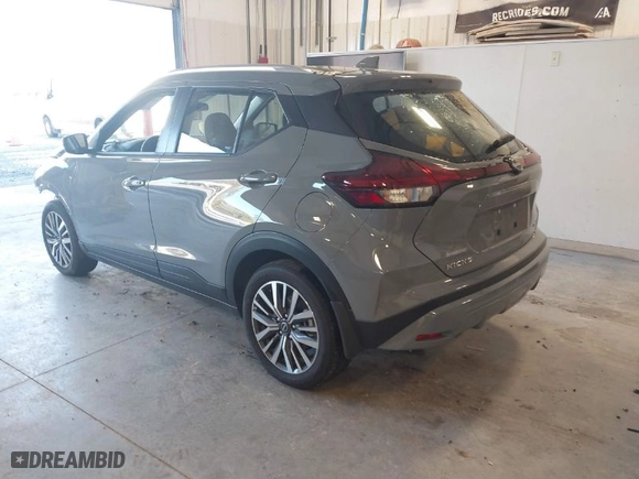 2024 Nissan Kicks SV with VIN 3N1CP5CV6RL555583, listed as a IAAI auction lot 41248500 with 1,512 mi miles. Bid and sale history available at carsss.com. Image 3.