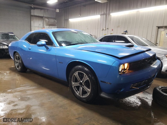 2019 Dodge Challenger R/T with VIN 2C3CDZBT7KH708715, listed as a Copart auction lot 43729635 with 53,489 mi miles and Salvage Title. Bid and sale history available at carsss.com. Image 4.