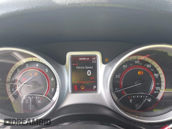2015 Dodge Journey SXT with VIN 3C4PDCBG0FT653857, listed as a IAAI auction lot 42128410 with 182,960 mi miles and . Bid and sale history available at DreamBid. Image 7.