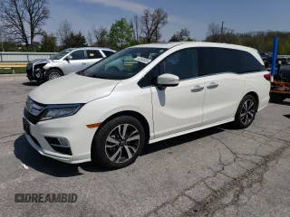 2019 Honda Odyssey Elite with VIN 5FNRL6H94KB067337, listed as a Copart auction lot 52540835 with 69,727 mi miles and Salvage Title. Bid and sale history available at DreamBid. Image 1.