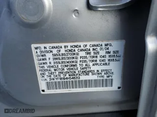 2004 Honda Pilot LX with VIN 2HKYF18194H546213, listed as a Copart auction lot 89314315 with 172,253 mi miles and Salvage Title. Bid and sale history available at carsss.com. Image 15.