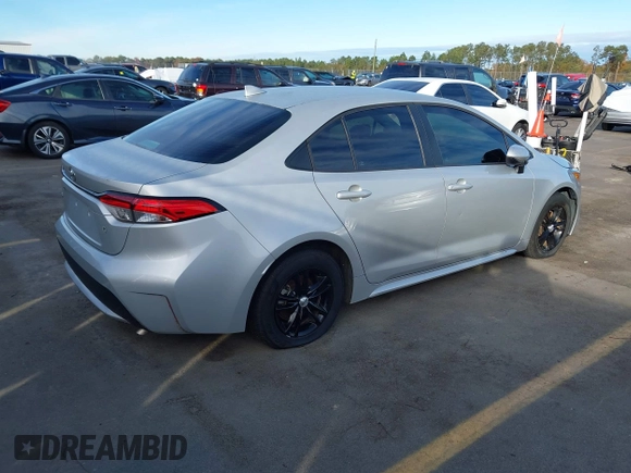 2020 Toyota Corolla L with VIN 5YFDPRAEXLP024439, listed as a IAAI auction lot 40974525 with 75,481 mi miles. Bid and sale history available at carsss.com. Image 4.
