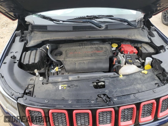 2019 Jeep Compass Trailhawk z VIN 3C4NJDDB0KT650118, wystawiony jako Copart lot #58597965 z przebiegiem 38 908 mil mil oraz Czysty tytuł • Clean title. Historia ofert i sprzedaży dostępna na DreamBid. Obrazek 12.