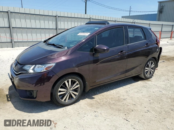2015 Honda Fit EX z VIN 3HGGK5G82FM745065, wystawiony jako Copart lot #58358525 z przebiegiem 104 769 mil mil oraz Szkoda całkowita • Salvage title. Historia ofert i sprzedaży dostępna na DreamBid. Obrazek 1.