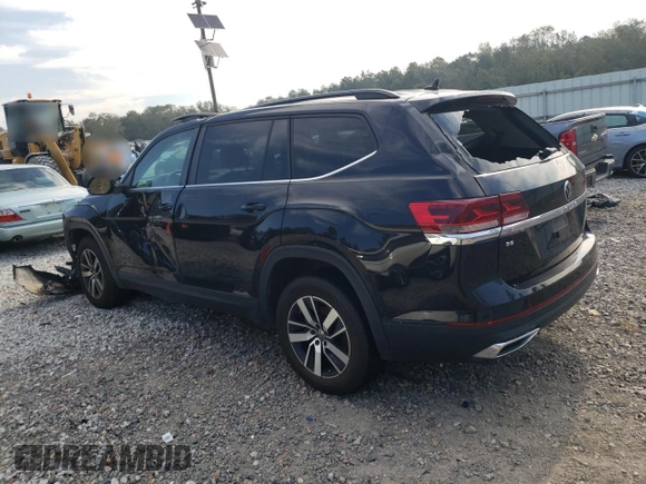 2021 Volkswagen Atlas SE with VIN 1V2DP2CA5MC511512, listed as a Copart auction lot 74639444 with 48,868 mi miles and Salvage title. Bid and sale history available at DreamBid. Image 2.