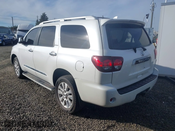 2020 Toyota Sequoia Platinum with VIN 5TDDY5G10LS175226, listed as a IAAI auction lot 41502259 with 75,043 mi miles. Bid and sale history available at carsss.com. Image 3.