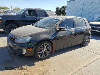 2013 Volkswagen GTI Driver's Edition with VIN WVWHD7AJ6DW116815, listed as a Copart auction lot 75982484 with 163,775 mi miles and Salvage title. Bid and sale history available at DreamBid. Image 1.