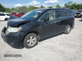 2014 Nissan Quest SV z VIN JN8AE2KP0E9105480, wystawiony jako Copart lot #55634095 z przebiegiem 122 369 mil mil oraz Szkoda całkowita • Salvage title. Historia ofert i sprzedaży dostępna na DreamBid. Obrazek 1.
