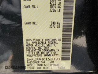 2014 Nissan Altima S with VIN 1N4AL3AP4EC158393, listed as a Copart auction lot 53884055 with 136,124 mi miles and Salvage Title. Bid and sale history available at DreamBid. Image 12.
