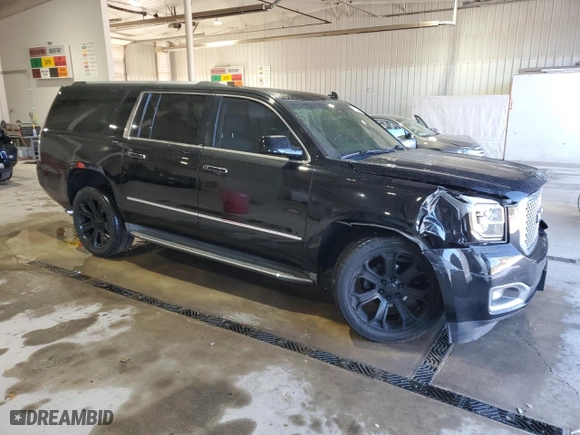 2015 GMC Yukon XL Denali with VIN 1GKS2JKJ9FR177458, listed as a Copart auction lot 51299055 with 208,296 mi miles and Salvage Title. Bid and sale history available at carsss.com. Image 4.