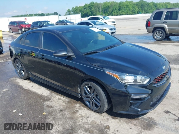2021 Kia Forte GT-Line with VIN 3KPF34AD7ME281768, listed as a IAAI auction lot 42227522 with 50,645 mi miles and . Bid and sale history available at DreamBid. Image 1.