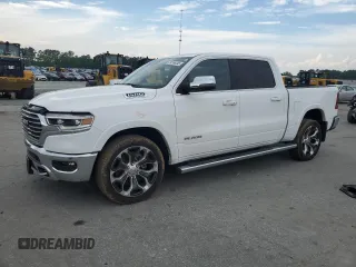 2023 Ram 1500 Longhorn with VIN 1C6SRFKT6PN549473, listed as a Copart auction lot 54166445 with 45,676 mi miles and Salvage title. Bid and sale history available at DreamBid. Image 1.