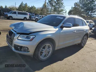 2015 Audi Q5 Premium Plus with VIN WA1LFAFP9FA076108, listed as a Copart auction lot 82917984 with 79,082 mi miles and Salvage title. Bid and sale history available at DreamBid. Image 1.