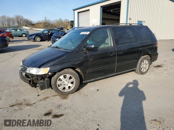 2003 Honda Odyssey EX-L with VIN 5FNRL189X3B114181, listed as a Copart auction lot 54316105 with 103,214 mi miles and Salvage Title. Bid and sale history available at DreamBid. Image 1.