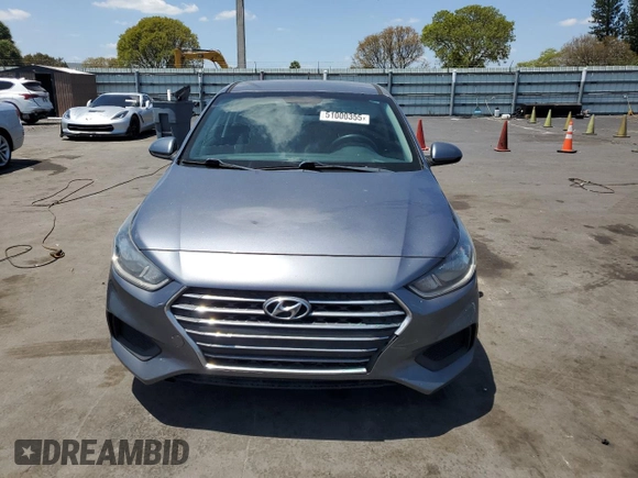 2019 Hyundai Accent SE with VIN 3KPC24A3XKE080702, listed as a Copart auction lot 51000355 with 92,614 mi miles and Non Repairable. Bid and sale history available at carsss.com. Image 5.