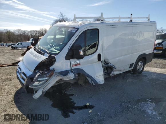 2016 Ram ProMaster Cargo with VIN 3C6TRVAG6GE116601, listed as a Copart auction lot 45022335 with Not Provided miles and Salvage Title. Bid and sale history available at DreamBid. Image 1.