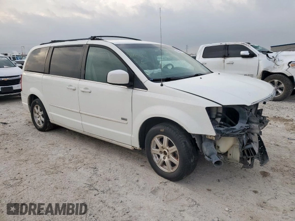 2008 Chrysler Town & Country Touring with VIN 2A8HR54P48R754428, listed as a Copart auction lot 57054175 with 124,211 mi miles and Salvage title. Bid and sale history available at DreamBid. Image 4.