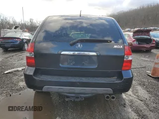 2001 Acura MDX with VIN 2HNYD18271H524448, listed as a Copart auction lot 84850514 with 0 mi miles and Salvage Title. Bid and sale history available at carsss.com. Image 6.