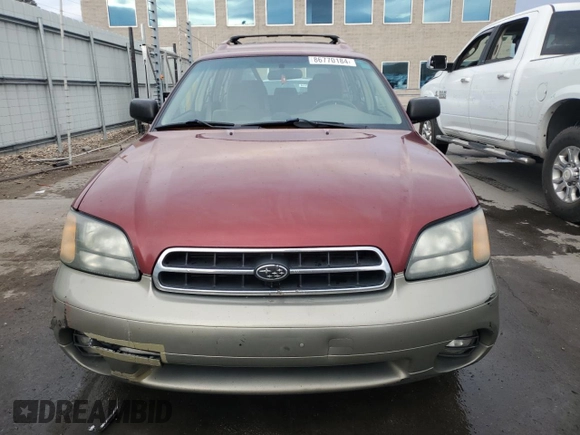 2002 Subaru Legacy Outback z VIN 4S3BH675X27630916, wystawiony jako Copart lot #86770184 z przebiegiem 165 965 mil mil oraz Szkoda całkowita • Salvage title. Historia ofert i sprzedaży dostępna na DreamBid. Obrazek 5.