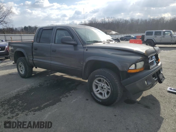 2004 Dodge Dakota Sport z VIN 1D7HG38K94S504357, wystawiony jako Copart lot #42763975 z przebiegiem 196 577 mil mil oraz Szkoda całkowita • Salvage title. Historia ofert i sprzedaży dostępna na DreamBid. Obrazek 4.