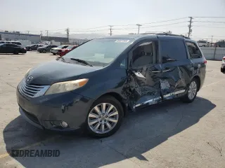 2012 Toyota Sienna XLE AAS with VIN 5TDYK3DC8CS224654, listed as a Copart auction lot 60927385 with 161,282 mi miles and Salvage title. Bid and sale history available at DreamBid. Image 1.