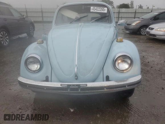 1969 Volkswagen Beetle with VIN 119416435, listed as a Copart auction lot 45422265 with 62,550 mi miles and Salvage Title. Bid and sale history available at DreamBid. Image 5.