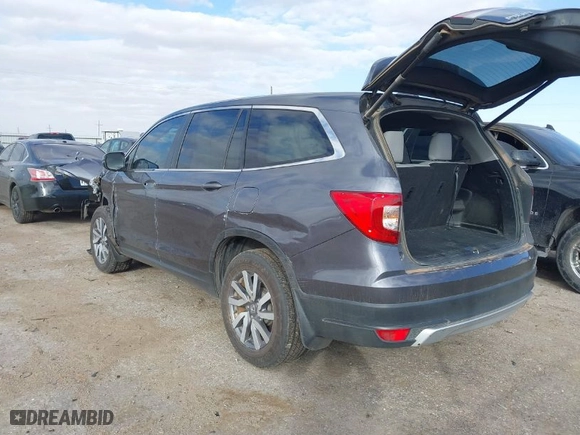 2021 Honda Pilot EX-L with VIN 5FNYF5H53MB014481, listed as a IAAI auction lot 41453007 with 75,786 mi miles. Bid and sale history available at carsss.com. Image 3.