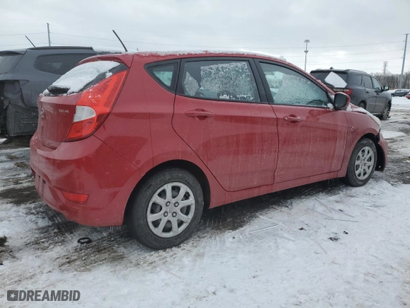 2013 Hyundai Accent GL with VIN KMHCT5AEXDU131393, listed as a Copart auction lot 45369305 with 65,798 mi miles and Clean Title. Bid and sale history available at carsss.com. Image 3.